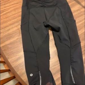 Lululemon Crops with mesh!
